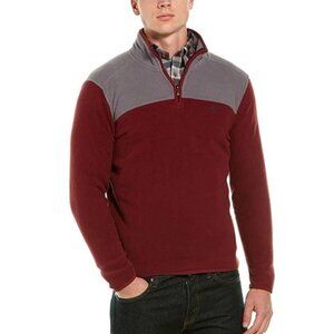 Brooks Brothers Colorblock Quarter Zip Polar Fleece Pullover